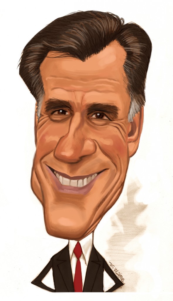CARICATURE: Mitt Romney