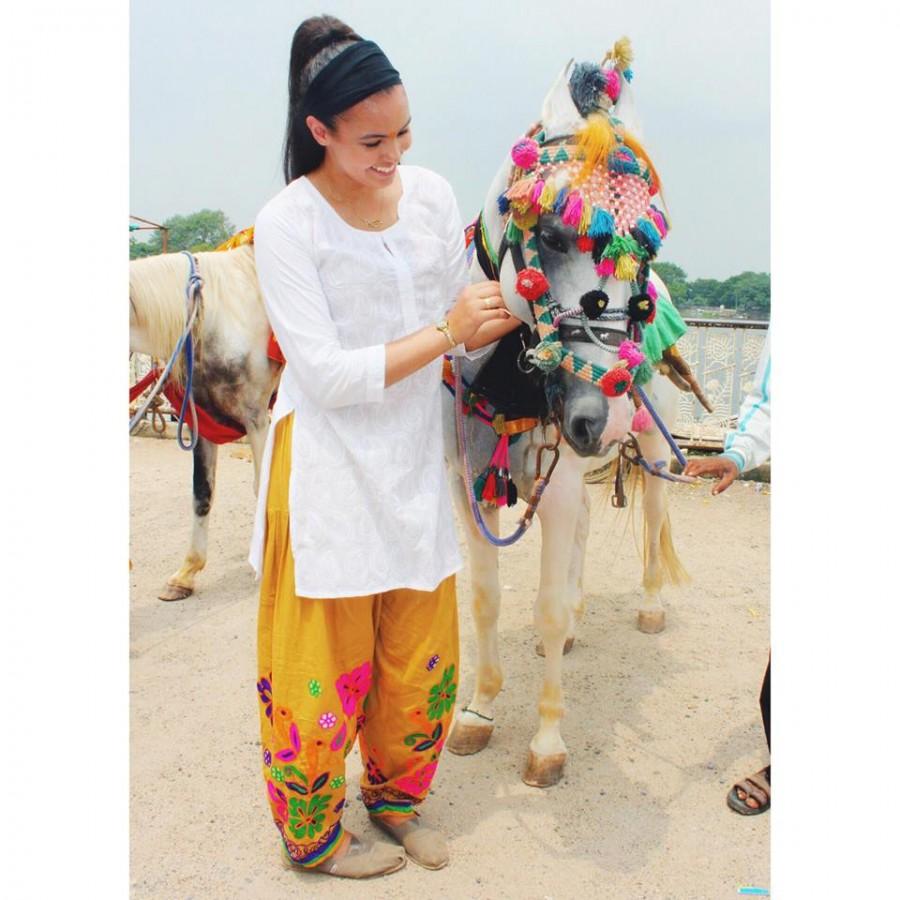 Senior Remy Hill spent her junior year in India.