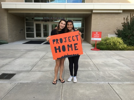 Juniors, Sindu Soundararajan (right) and Samantha Raymond, are starting the Project H.O.M.E. Club this year, to help the homeless in Philadelphia.