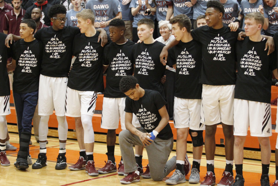 LM Boys Basketball Team Stands With Muslim Refugees